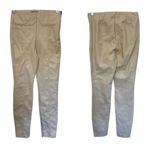 Zara Women's Tan faux leather pants
